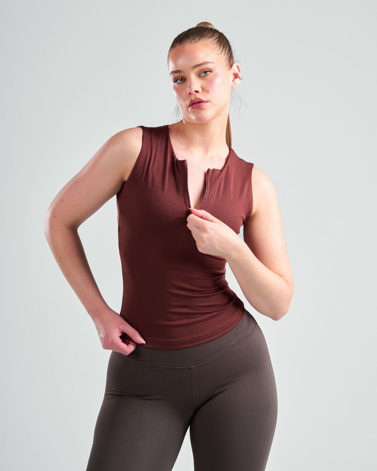 Zipper Tank Top