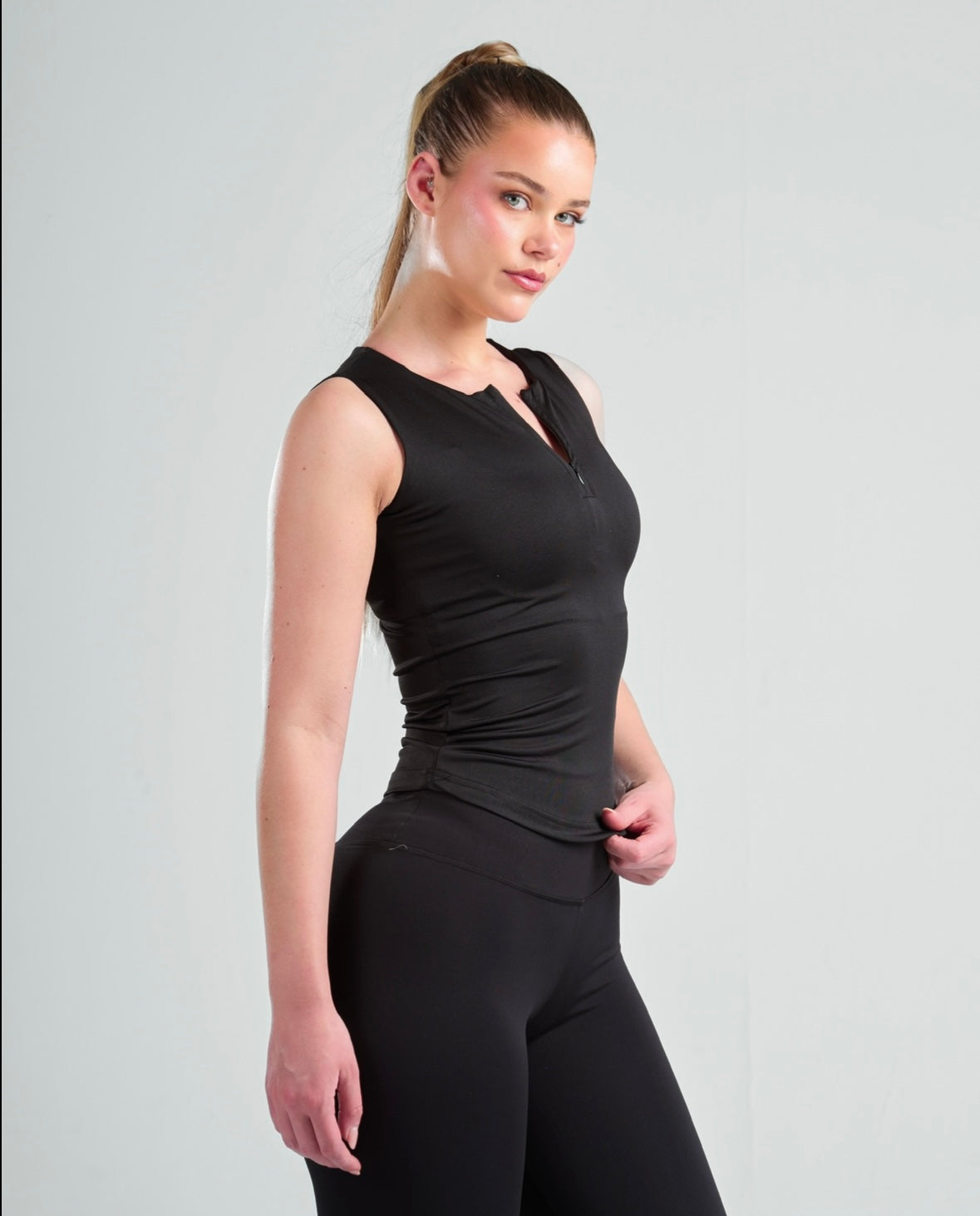 Zipper Tank Top