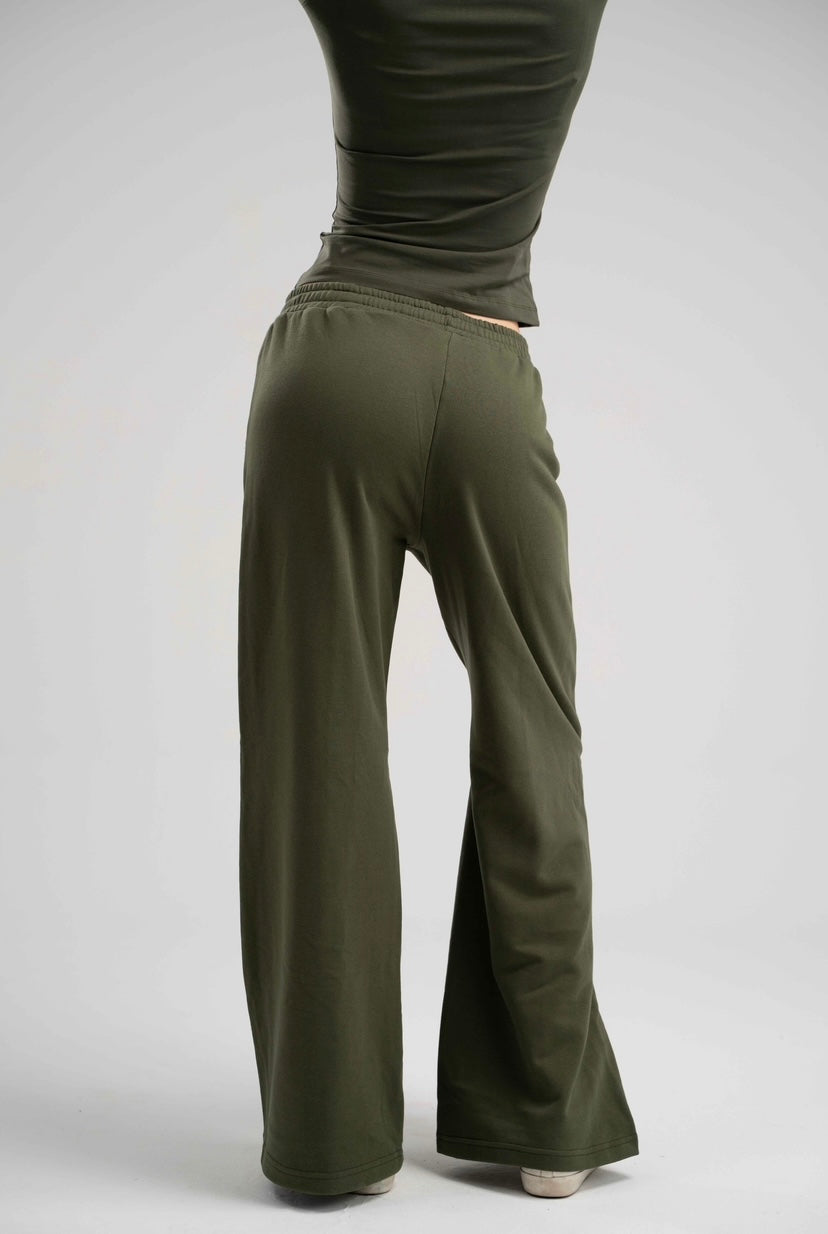 Oversized Sweatpants - Olive Green