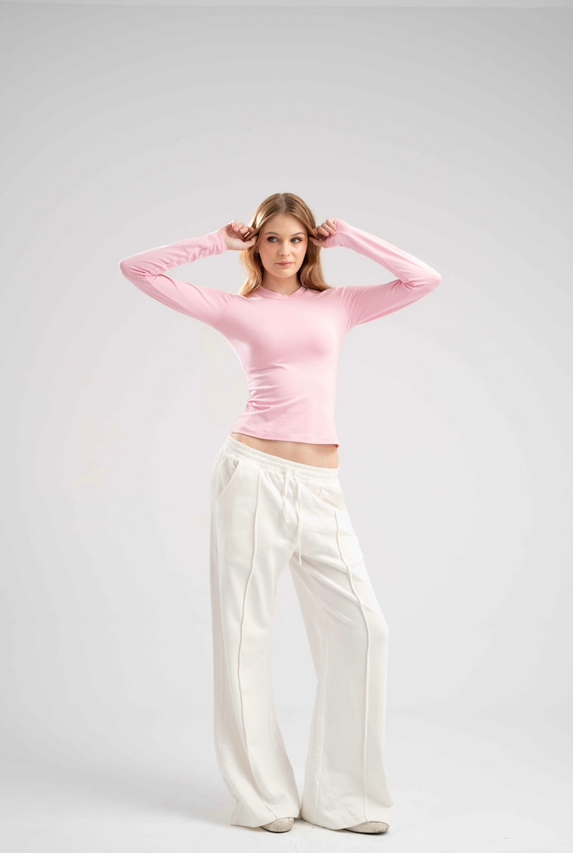 Oversized Sweatpants - White