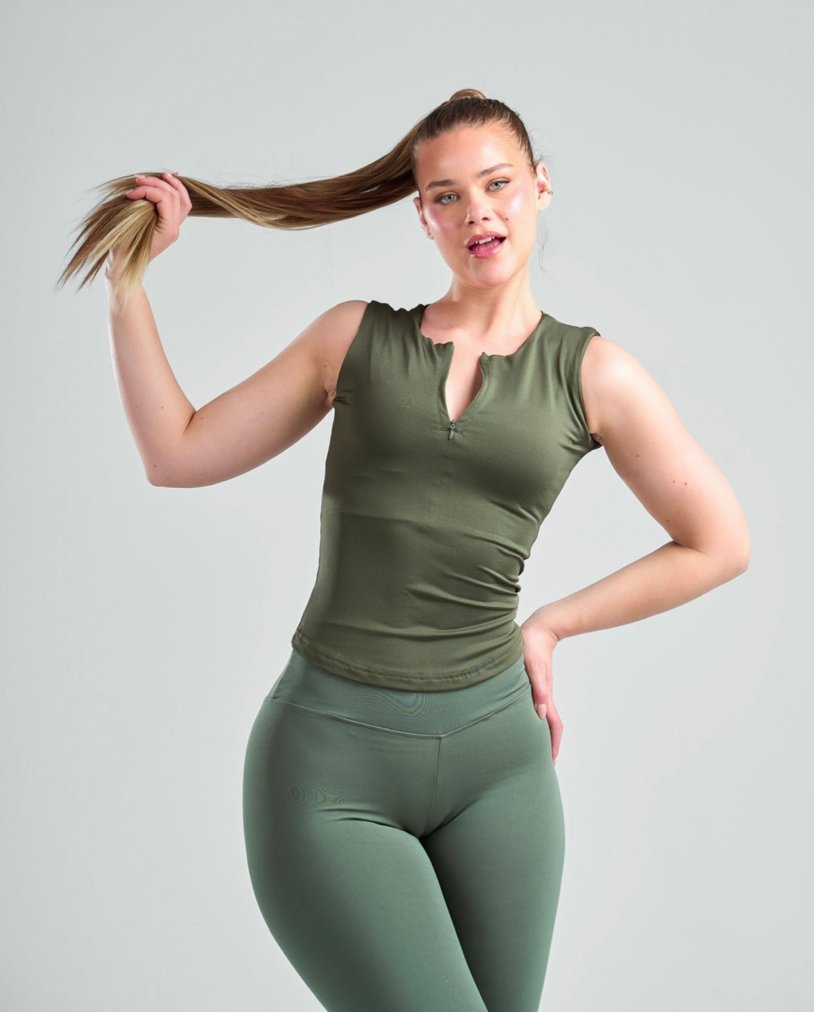 Zipper Tank Top