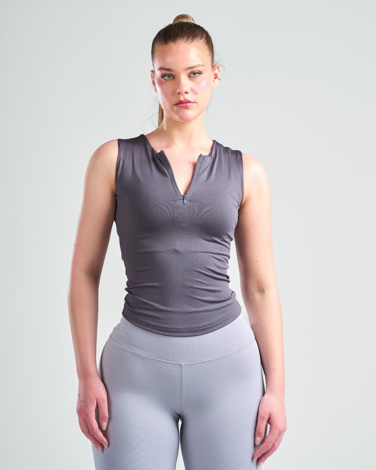 Zipper Tank Top