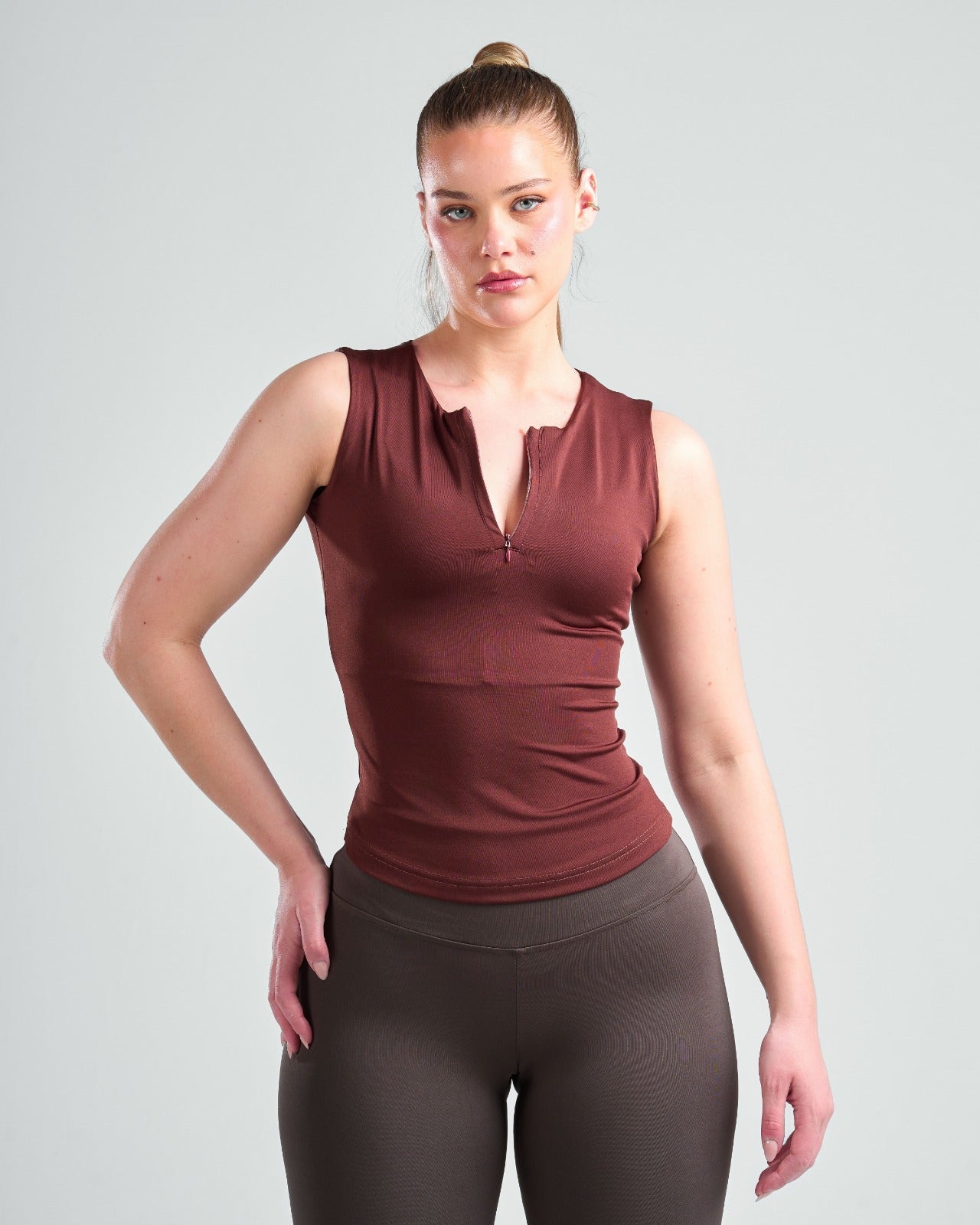 Zipper Tank Top