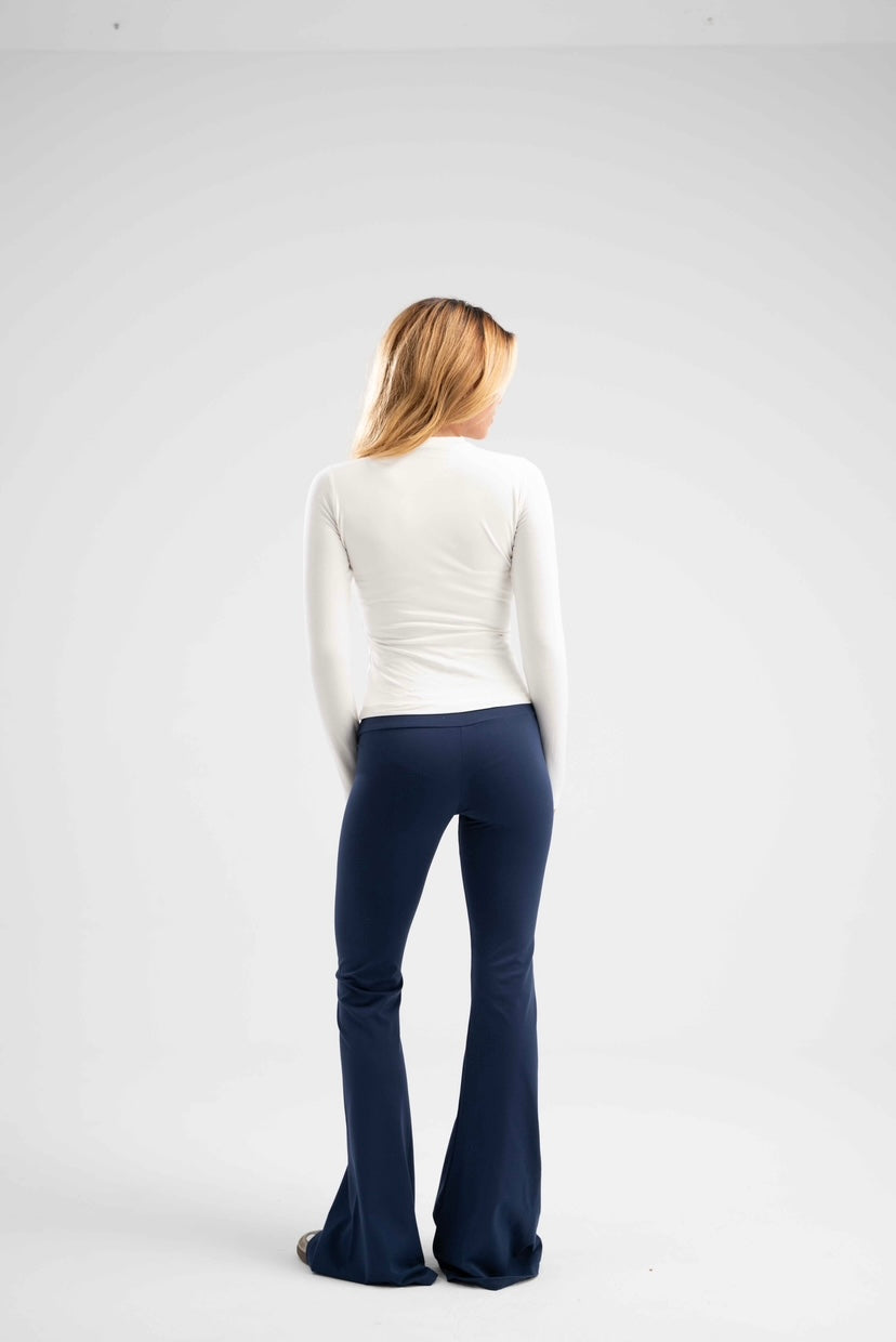 V-waist sculpt yoga pants - Navy Blue