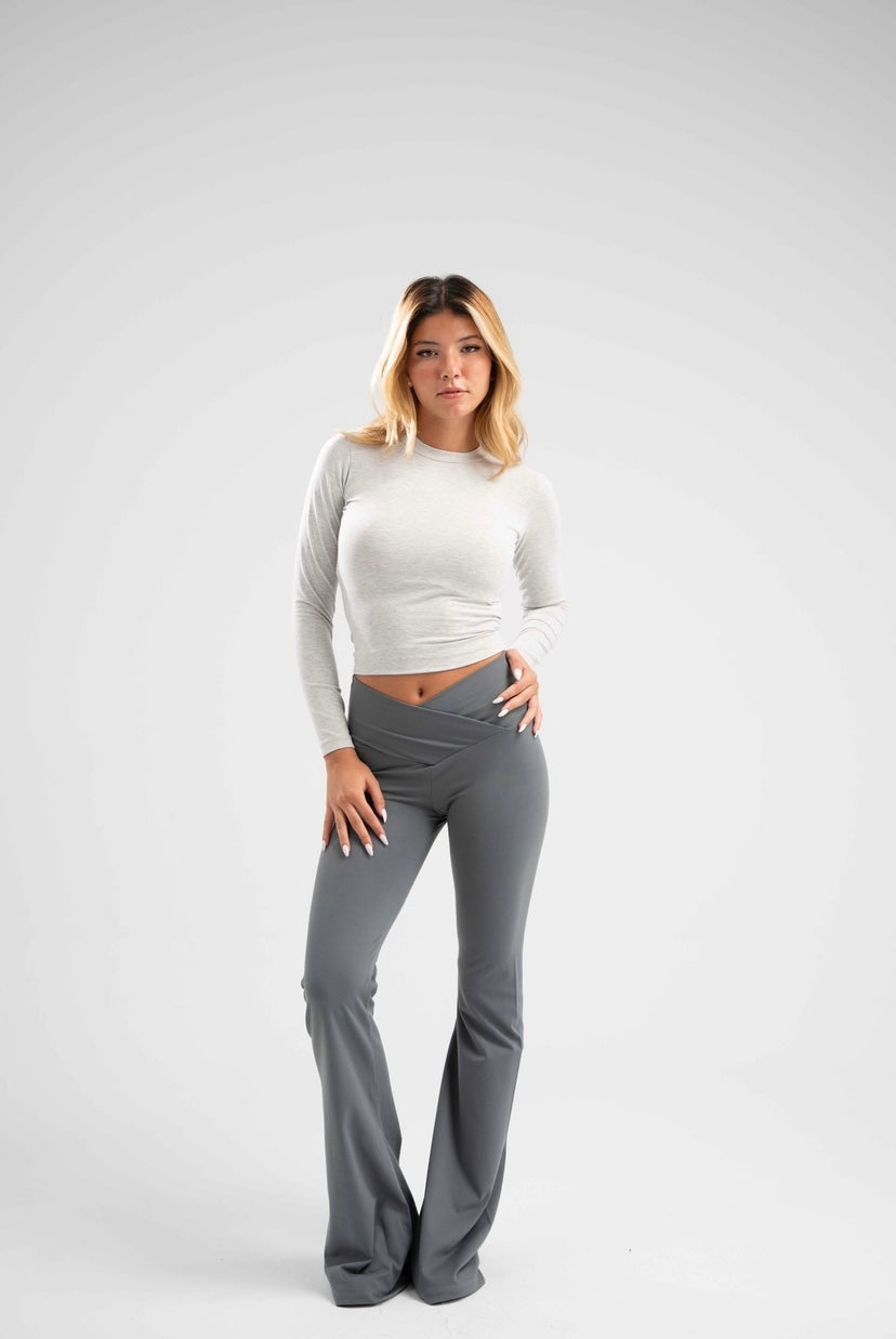 V-waist sculpt yoga pants - Grey