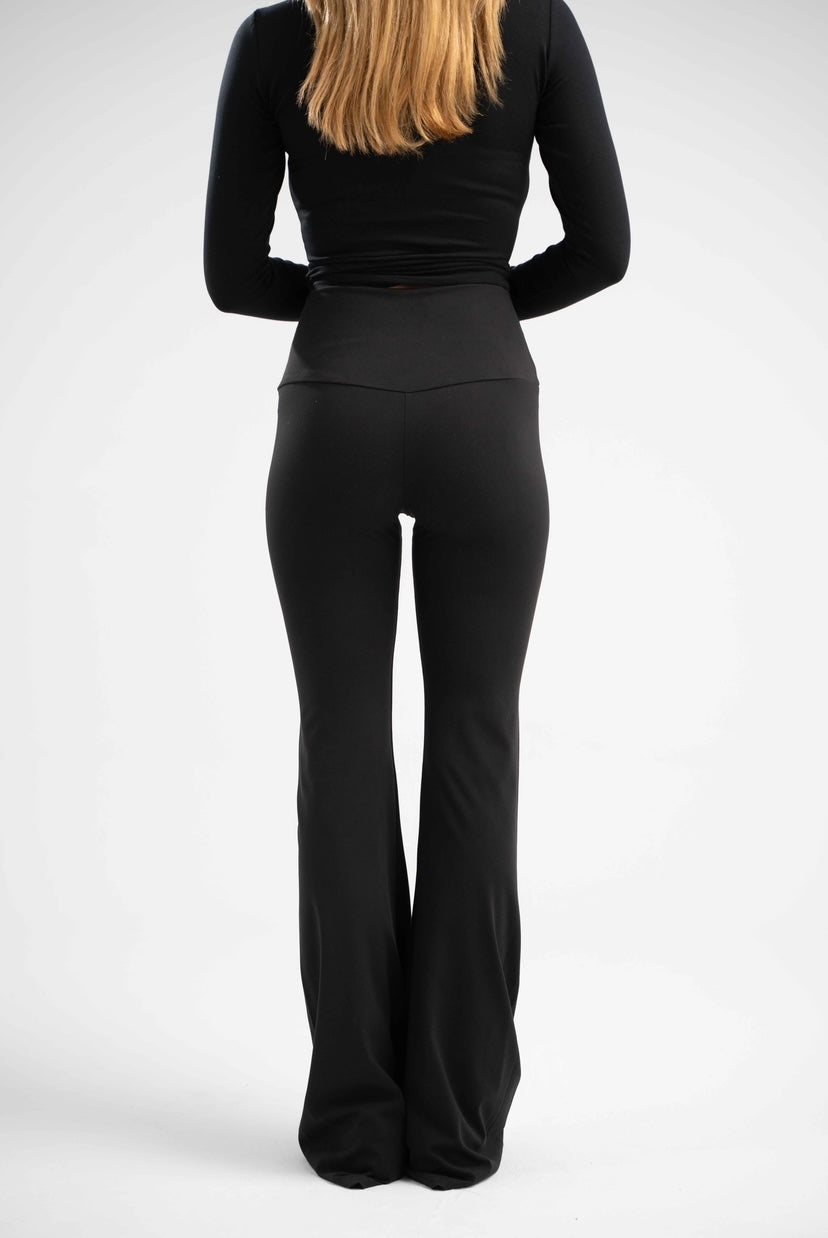 V-waist sculpt yoga pants - Black